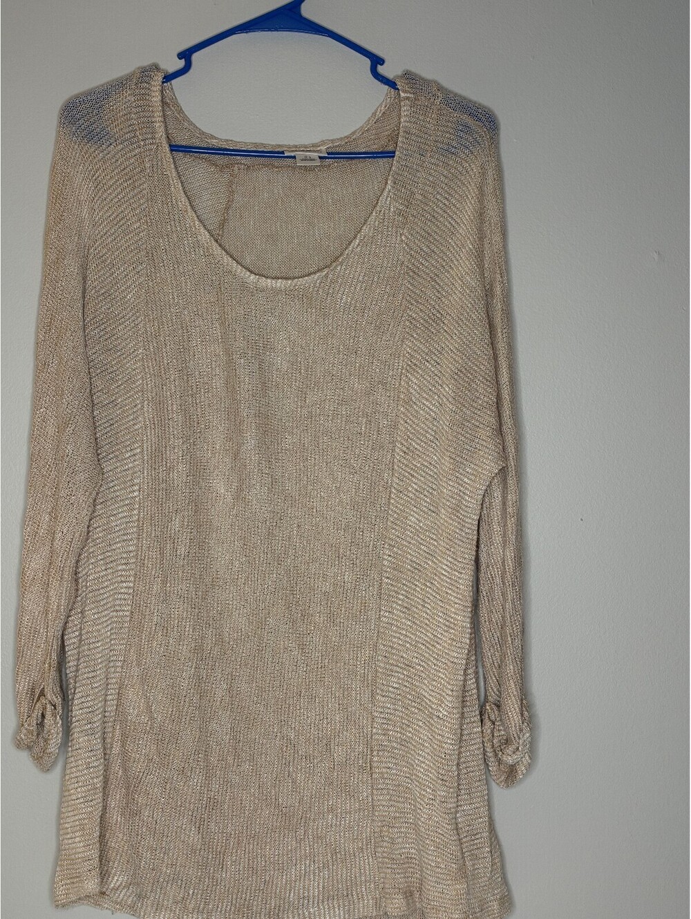 Motherhood Maternity Beige Knit Long Sleeve